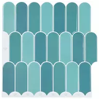 Pūkuota plytelė 20 pcs Mėlyna 30 x 30 cm Poliuretanas ir PET