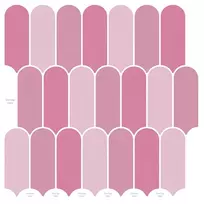 Pūkuota plytelė 50 pcs Rožinė 30 x 30 cm Poliuretanas ir PET