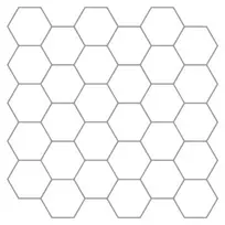 Heksagoninė plytelė 10 pcs Balta pilka 30 x 30 cm