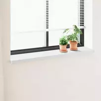 Langų palangė Balta 120 x 30 x 4,5 cm PVC