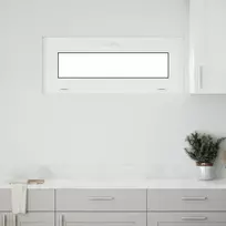 Požeminio lango RISOR 110 x 40 cm PVC ir stiklas Balta