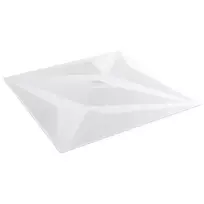 Sienų plokštės Žvaigždė 12 pcs Baltos žvaigždės 50 x 50 cm