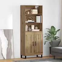 Aukštas spintelė 2 pcs Amatininkų ąžuolas Apdirbta mediena