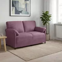 Dvitaškė sofa Violetinė 158 x 83 x 95 cm Aksomas