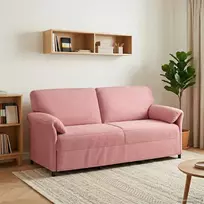 3-Vietis Sofa Rožinė 198 x 83 x 95 cm Aksomas