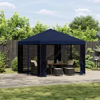 Sodo pavėsinė su šoninėmis sienelėmis 3 x 3 m Mėlyna