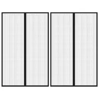 Tinkleliai nuo vabzdžių durims, 2vnt., juodi, 220x130cm