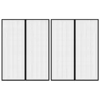 Tinkleliai nuo vabzdžių durims, 2vnt., juodi, 230x160cm