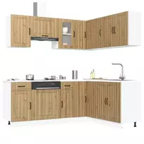 Virtuvinių spintelių komplektas, 11 dalių, Kalmar, artisano