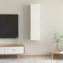 Televizoriaus spintelės, 2vnt., baltos, 30,5x30x60cm, mediena