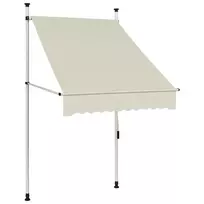 Langų markizės | Kreminė 180 g / m² poliesteris su PU sluoksniu