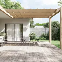 Vertikali markizė, taupe spalvos, 140x800cm, oksfordo audinys