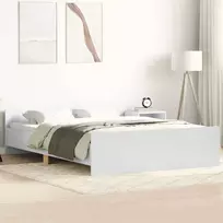 Lovos rėmas su galvūgaliu ir kojūgaliu, baltas, 120x200cm