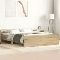 Lovos rėmas su galvūgaliu ir kojūgaliu, ąžuolo, 140x200cm