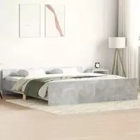 Lovos rėmas su galvūgaliu ir kojūgaliu, betono, 180x200cm