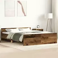 Lovos rėmas be čiužinio, medienos dizaino, 150x200 cm
