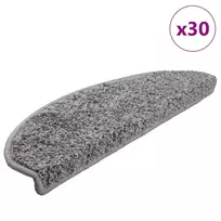 Laiptų kilimėliai, 30 vnt., pilki, 65x21x4 cm, dideli, pusapvaliai
