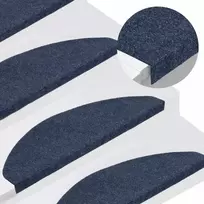 Lipnūs laiptų kilimėliai, 30vnt., mėlynas, 65x22,5x3,5cm