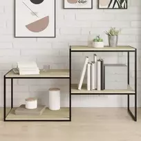 Knygų lentynos plokštės, 8vnt., ąžuolo, 60x50x1,5cm, MDP