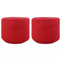 Virvė 2 pcs Raudona Medvilnė