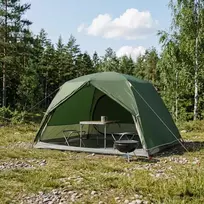 Pėsčiųjų kempingo palapinė Žalia 2 asmenims