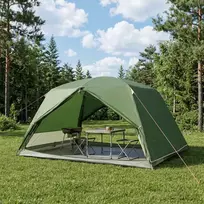 Pėsčiųjų kempingo palapinė Žalia 4 asmenims