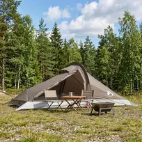 Pėsčiųjų kempingo palapinė Ruda ir pilka 2 asmenims
