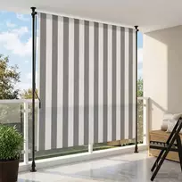 Lauko Ritininė Žaliuzė Antracito ir baltos 150 x 270 cm