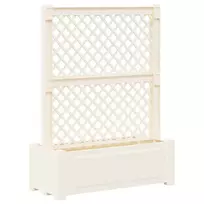 Didelis vazonas su treliu Balta 99,5 x 43 x 133,5 PP