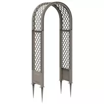 Rožių arka su spygliais Pilka 97 x 43 x 218 cm PP