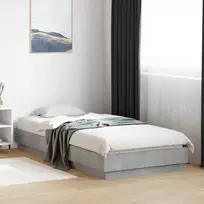 Grindų lovos rėmas Betono pilka 80 x 200 cm Apdirbta mediena