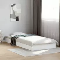 Grindų lovos rėmas Balta 80 x 200 cm Apdirbta mediena