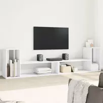 Televizoriaus spintelės, 2vnt.,, baltos, 100x30x50cm, MDP