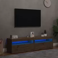 Televizoriaus spintelės su LED, 2vnt., artisano, mediena