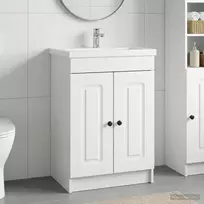 Vonios spintelė po kriaukle Balta 78,5 x 37,5 x 81 cm