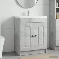 Vonios spintelė po kriaukle Betono pilka 78,5 x 37,5 x 81 cm