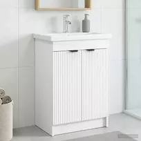 Vonios spintelė po kriaukle Balta 78,5 x 37,5 x 81 cm