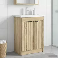 Vonios spintelė po kriaukle Sonoma ąžuolas 78,5 x 37,5 x 81 cm