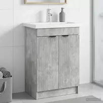 Vonios spintelė po kriaukle Betono pilka 78,5 x 37,5 x 81 cm
