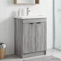 Vonios spintelė po kriaukle Pilka Sonoma 78,5 x 37,5 x 81 cm