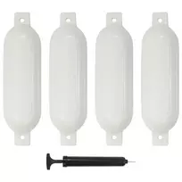 Valties bortų apsaugos, 4vnt., baltos spalvos, 51x14cm, PVC