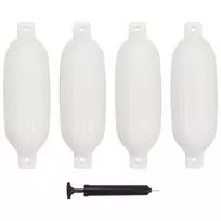 Valties bortų apsaugos, 4vnt., baltos spalvos, 58,5x16,5cm, PVC