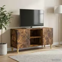 Televizoriaus spintelė 102 x 34,5 x 50 cm Dūminio ąžuolo