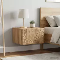 Sieninis naktinis staliukas 2 pcs Artisano ąžuolo