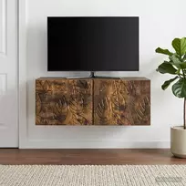 Sieninė TV spintelė 59,5 x 41 x 30 cm Dūminio ąžuolo