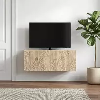 Sieninė TV spintelė 98 x 41 x 30 cm Sonoma ąžuolas