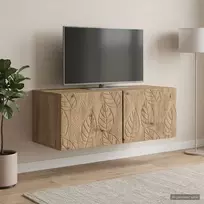 Sieninė TV spintelė 98 x 41 x 30 cm Artisano ąžuolo
