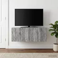 Sieninė TV spintelė 98 x 31 cm Pilka Sonoma Apdirbta mediena