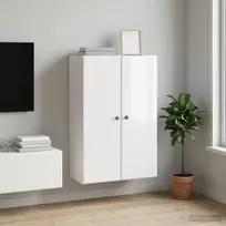 Prie sienos montuojama spinta Itin blizgi balta