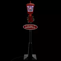 Kalėdinis gatvės šviestuvas su Kalėdų seneliu, 180 cm, LED